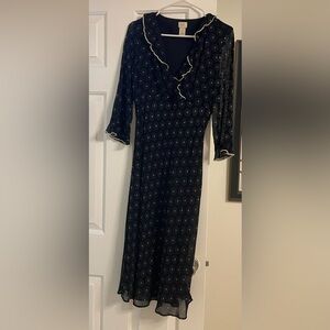 J Jill sheer black dress